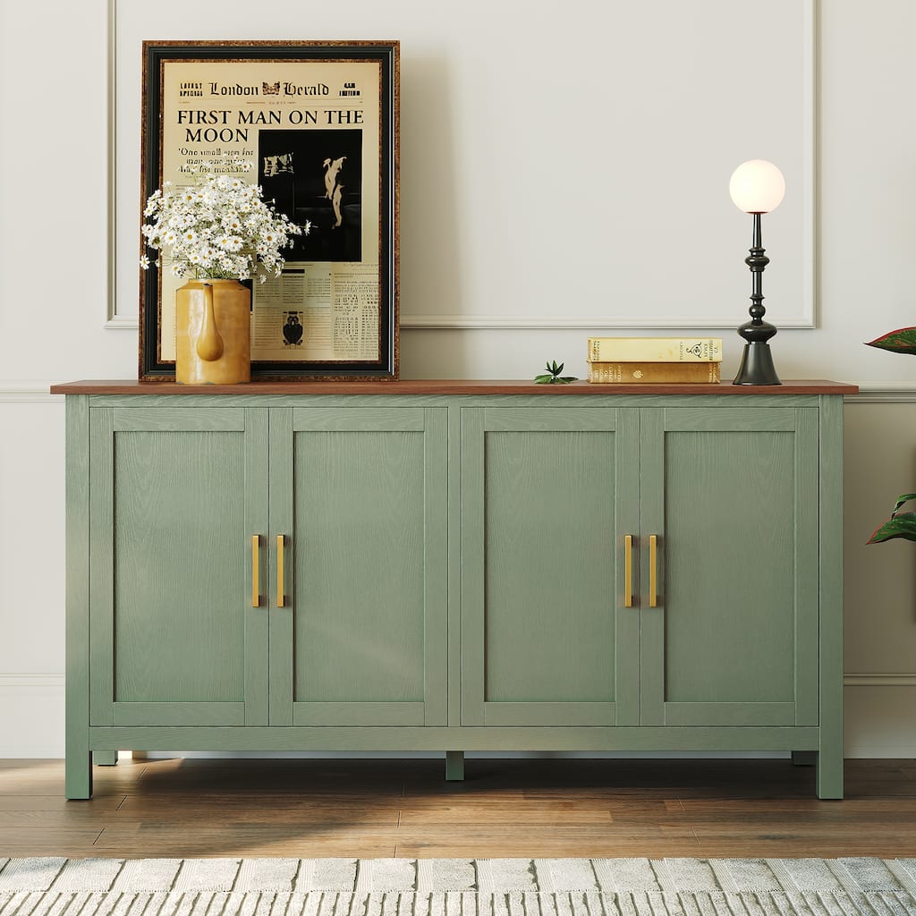 4-Door 59.4" W Sideboard Buffet Cabinet