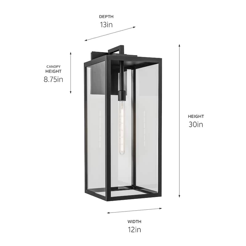 Kichler Lighting Branner 30 in. 1-Light Outdoor Wall Sconce