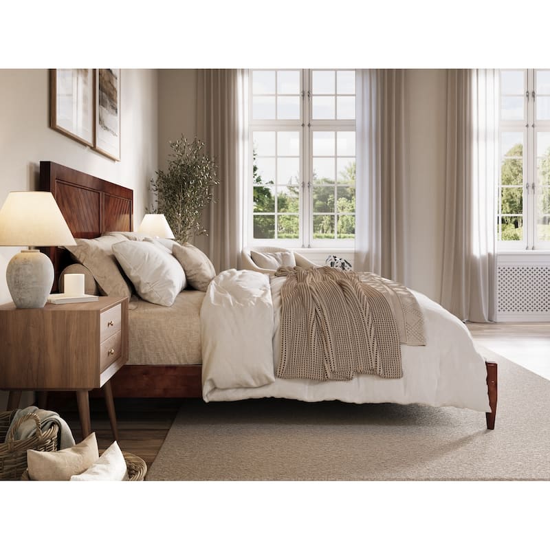 Berkshire Solid Wood Low Profile Platform Bed