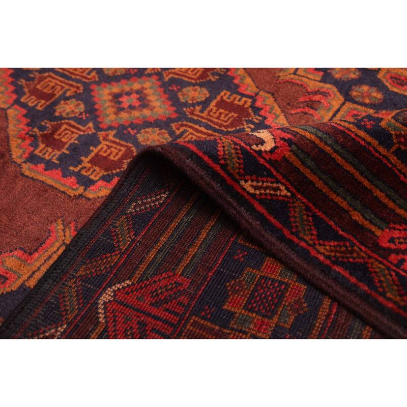 ECARPETGALLERY Hand-knotted Teimani Brown Wool Rug - 3'11 x 7'1