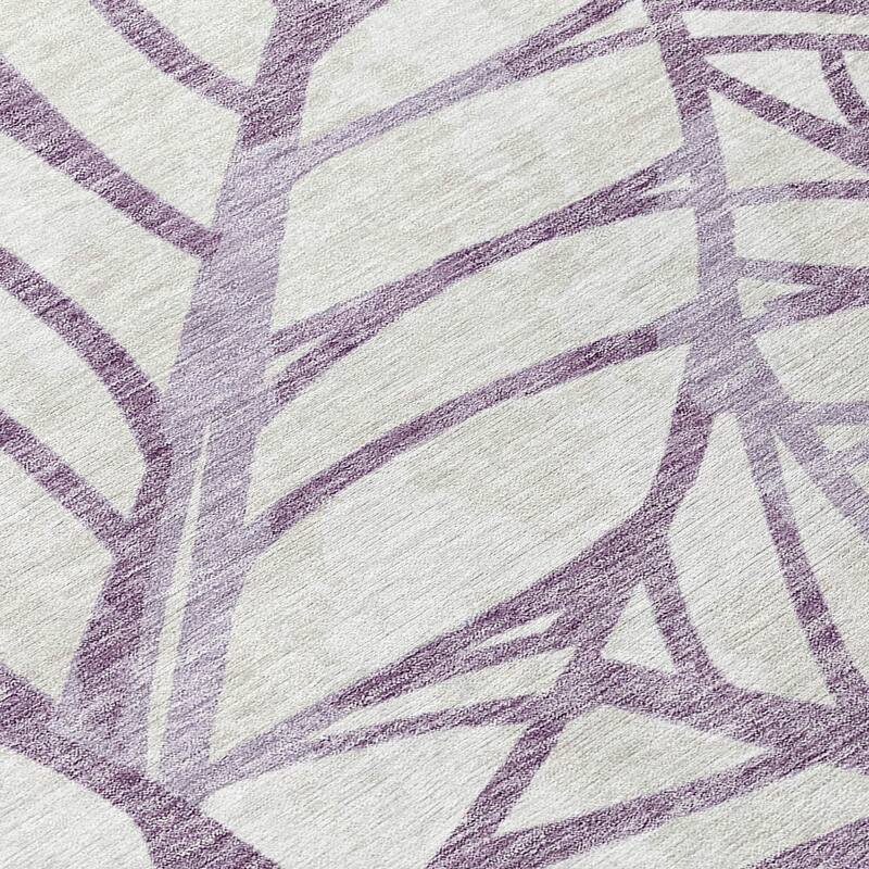 Machine Washable Indoor/ Outdoor Chantille Modern Palms Rug