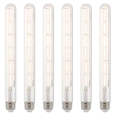 Westinghouse Lighting 6.5-Watt (75-Watt Equivalent) Clear T9 Dimmable Filament LED Light Bulb, Medium Base, 6 Pack - 6-Pack