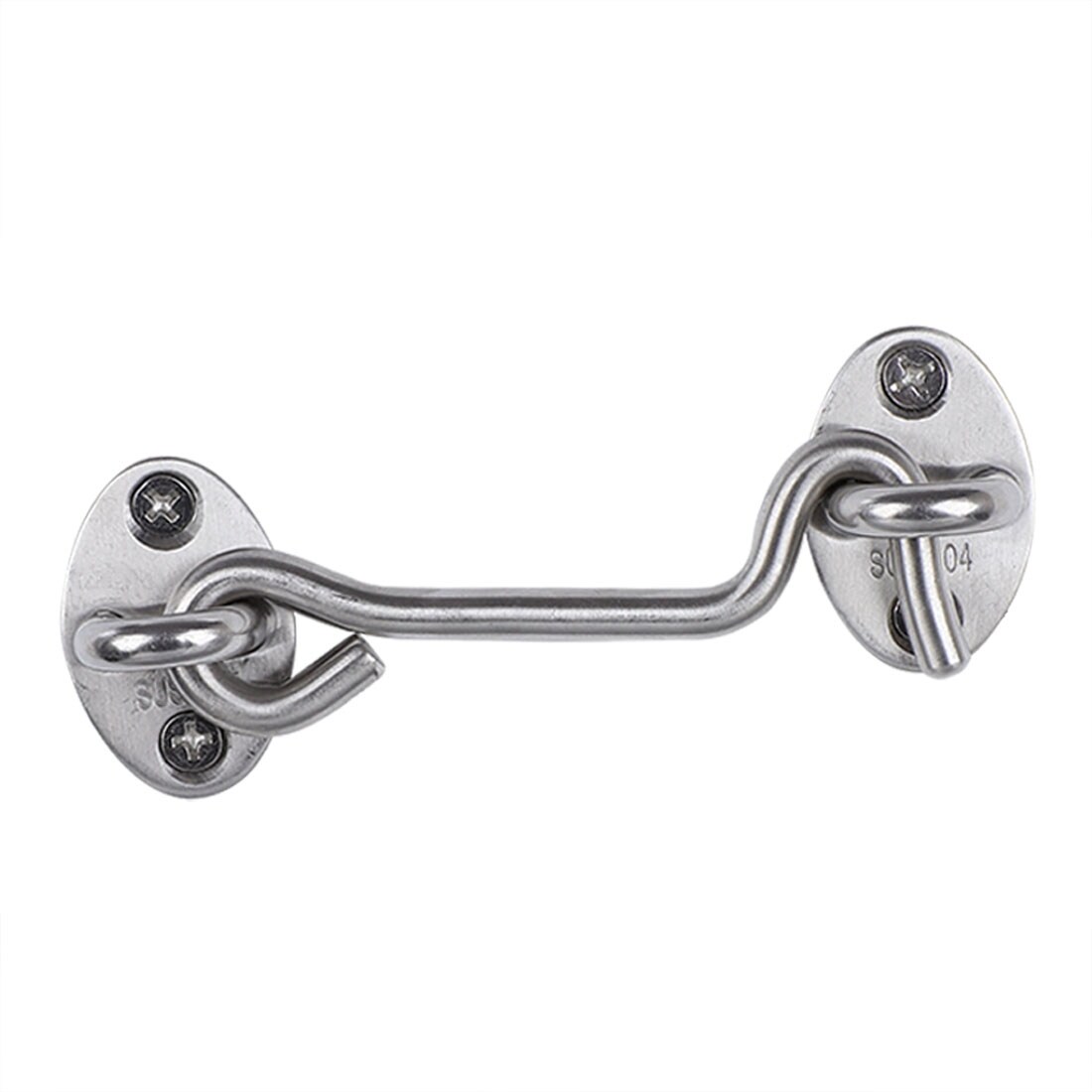 3/" Silver Tone Stainless Steel Cabin Hook Eye Shed Gate Door Latch Hardware