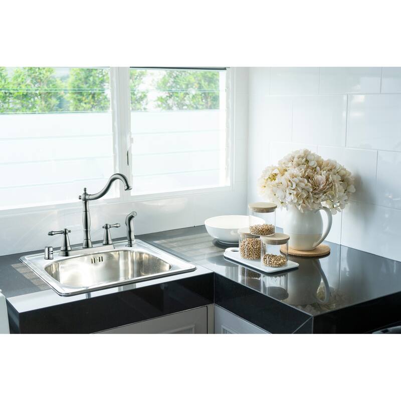 Design House 522946 Dish Washer Air Gap with Cover Prevent Drain Water Back Up Polished Chrome - Polished Chrome
