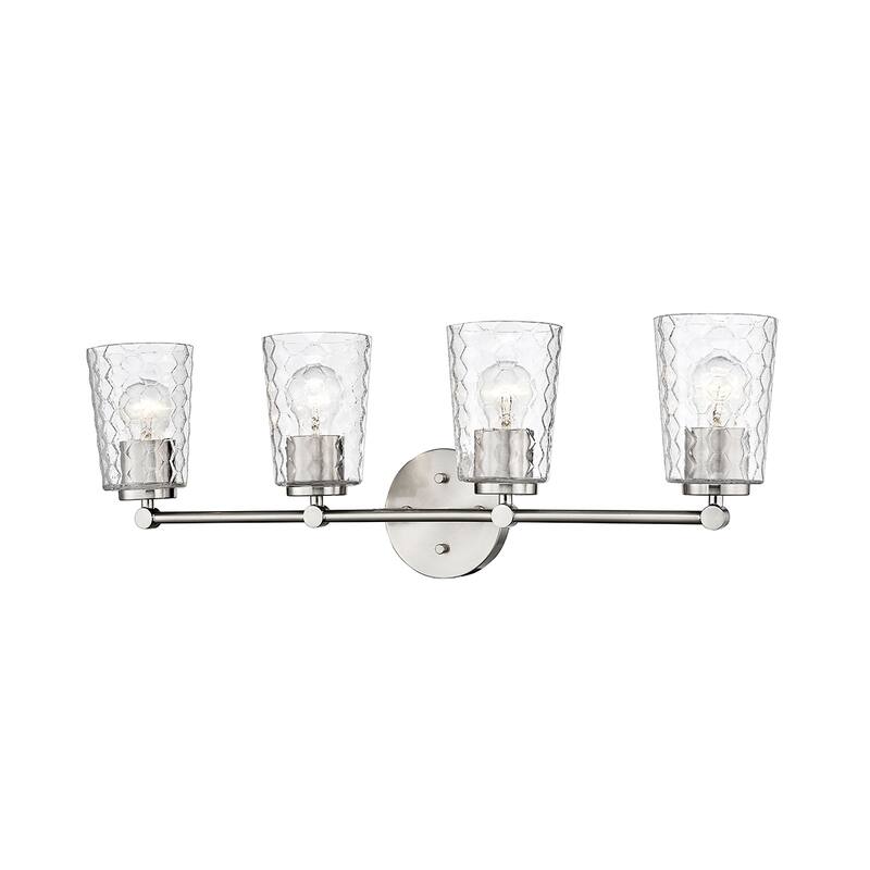 Millennium Lighting Ashli 2/4 Light Vanity Light with Clear Honeycomb Glass Shades