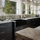 preview thumbnail 14 of 20, Karran FCP33SB 33" Single Bowl Panel Front Farmhouse Fireclay Kitchen Sink with Reversible Apron Front