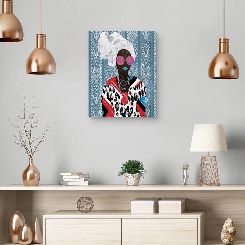 Queen Chevron by Nikki Chu Canvas Art Print