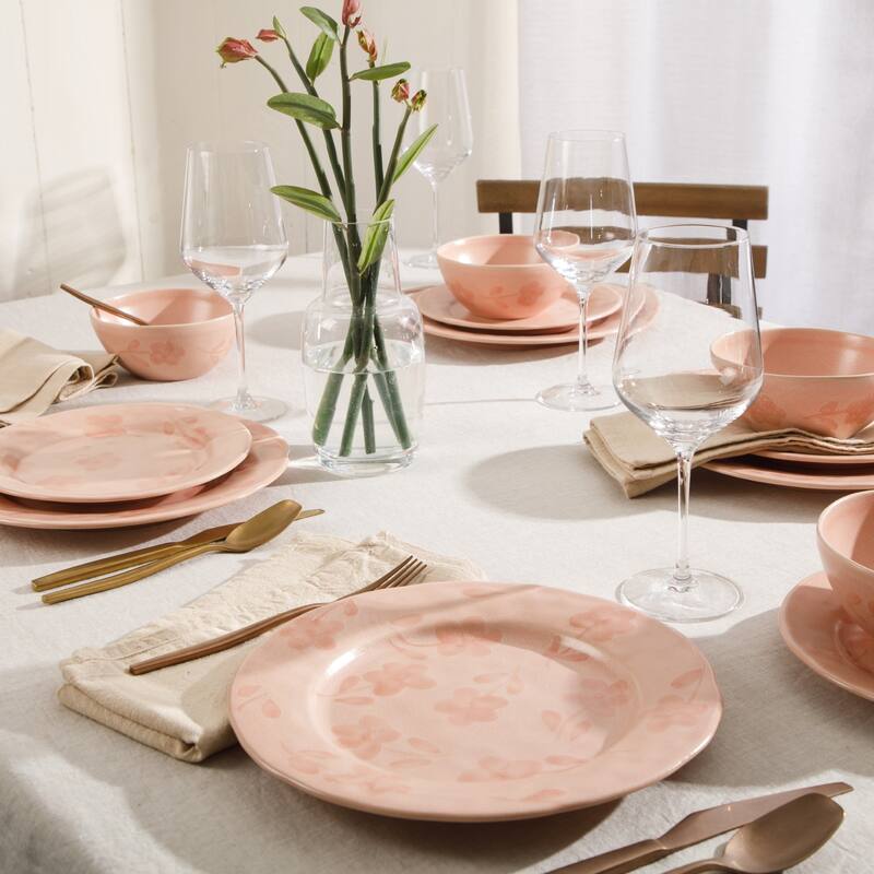 Bloomhouse - 2 Time Oprah's Favorite Things - Made in Portugal Porto Petals 12 Piece Hand Painted Dinnerware Set