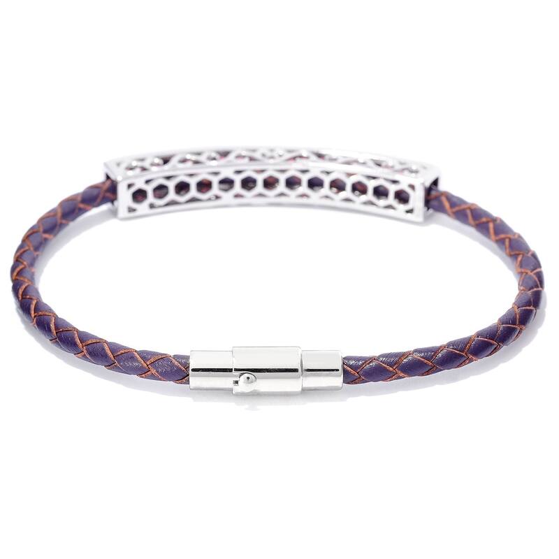 925 Sterling Silver Rhodolite Garnet Bracelet