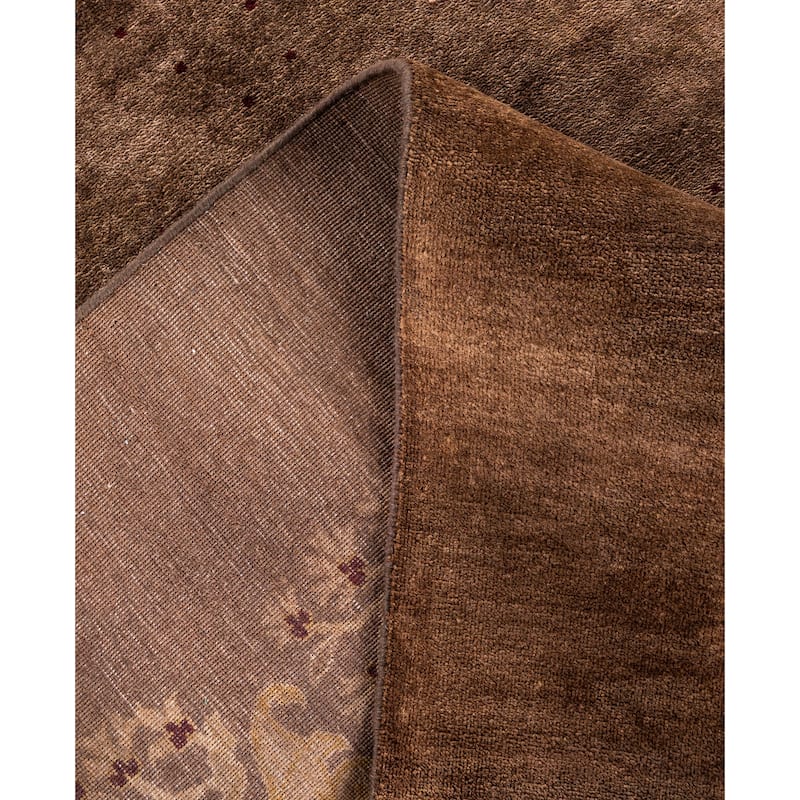 Overdyed One-of-a-Kind Hand-Knotted Area Rug - Brown - 6' 1" x 8' 9"