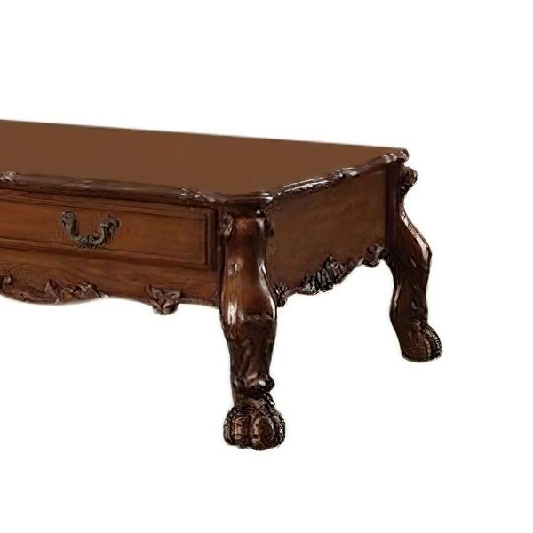 ACME Dresden Coffee Table, Cherry Oak - Bed Bath & Beyond - 21620386