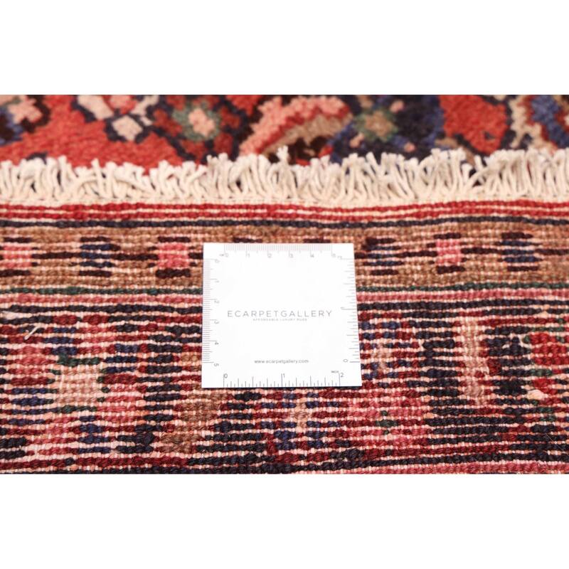 ECARPETGALLERY Hand-knotted Andelz Red Wool Rug - 3'6 x 10'4