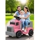 preview thumbnail 20 of 27, EROMMY 12V Ride-On Fire Truck for Kids with Music, Lights & Dual Motors. Pink.