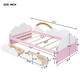 preview thumbnail 37 of 48, Twin Size Bed with Cute decoration,Platform Bed with 2 Drawers