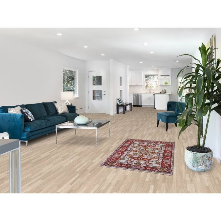 Light Blue Heriz Serapi Indian Rug Handmade Wool Carpet - 2'11"x 5'0"