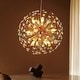 preview thumbnail 17 of 18, 12-Light Modern Glam Sputnik Round Colorful Chandelier Globe Starburst Crystal Beaded Firework Chandelier - 21.6 in. W