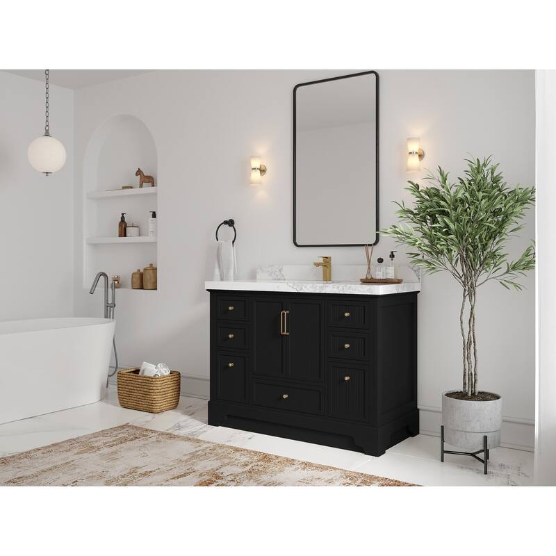 Willow Collections 48 in. W x 22 in. D Alys Single Sink Bathroom Vanity with Countertop