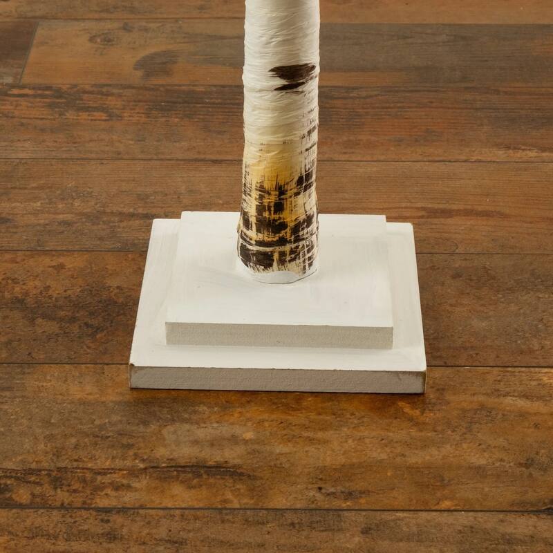 4' Pre-Lit Slim Birch Artificial Christmas Tree, Warm White LED Lights - 4 Foot