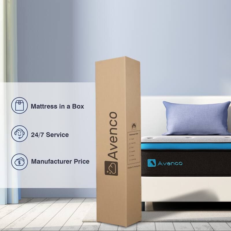 Avenco 10" Medium Pillow Top Hybrid Mattress