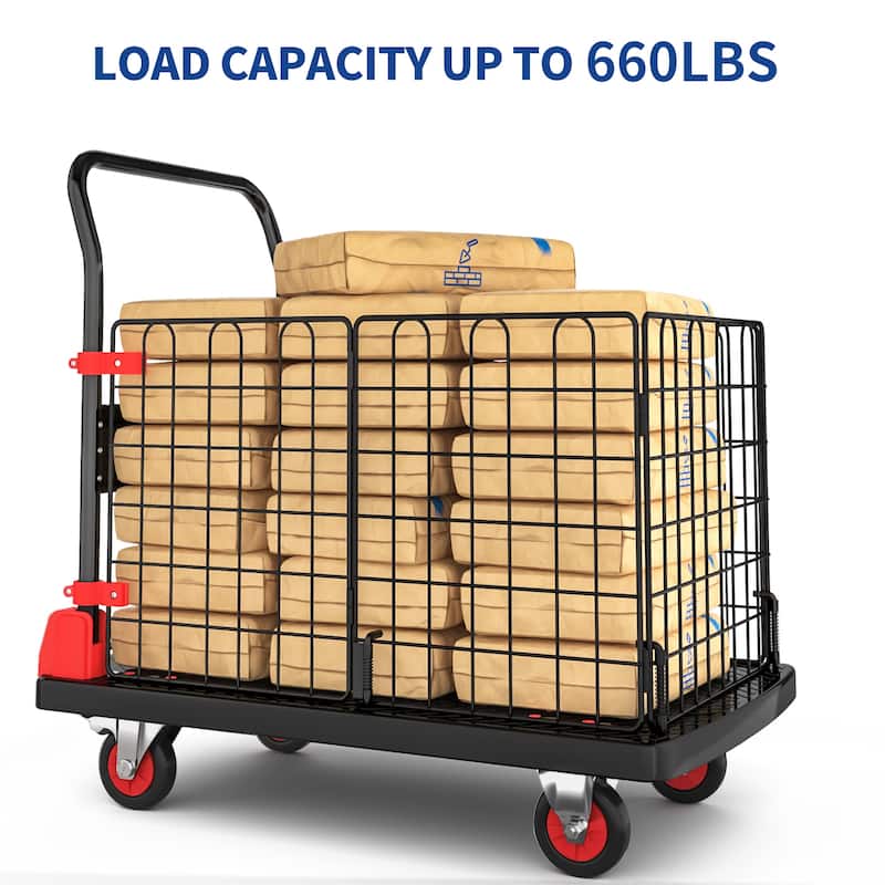 Moasis Folding Utility Cart with Wheels