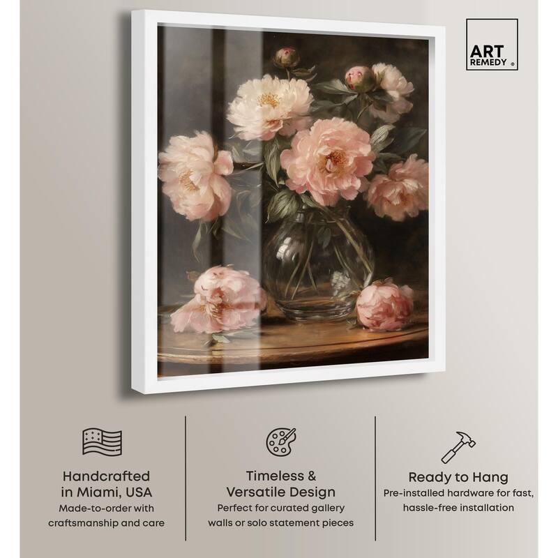 Vintage Velvet Vase Shadowbox by Art Remedy