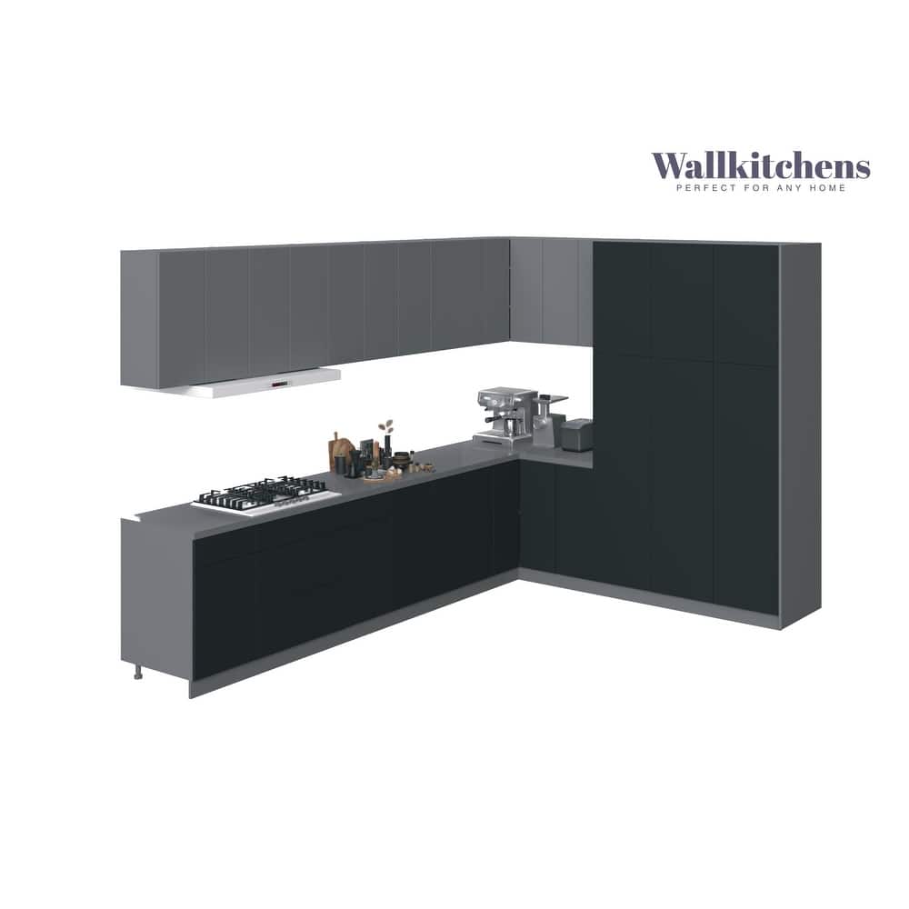 Kitchen Timeless Collection Black Color Base Size 12Ft Wide - 144x102
