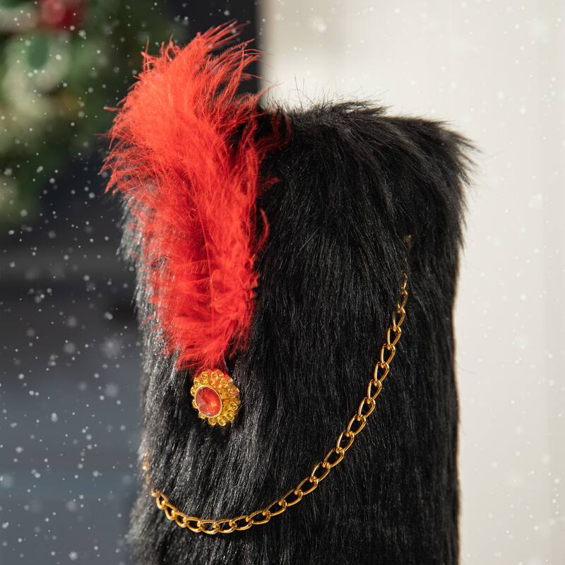 Glitzhome 42"H Large Size Christmas Wooden King & Soldier Nutcracker Set Xmas Figurine Decor for Indoor Outdoor