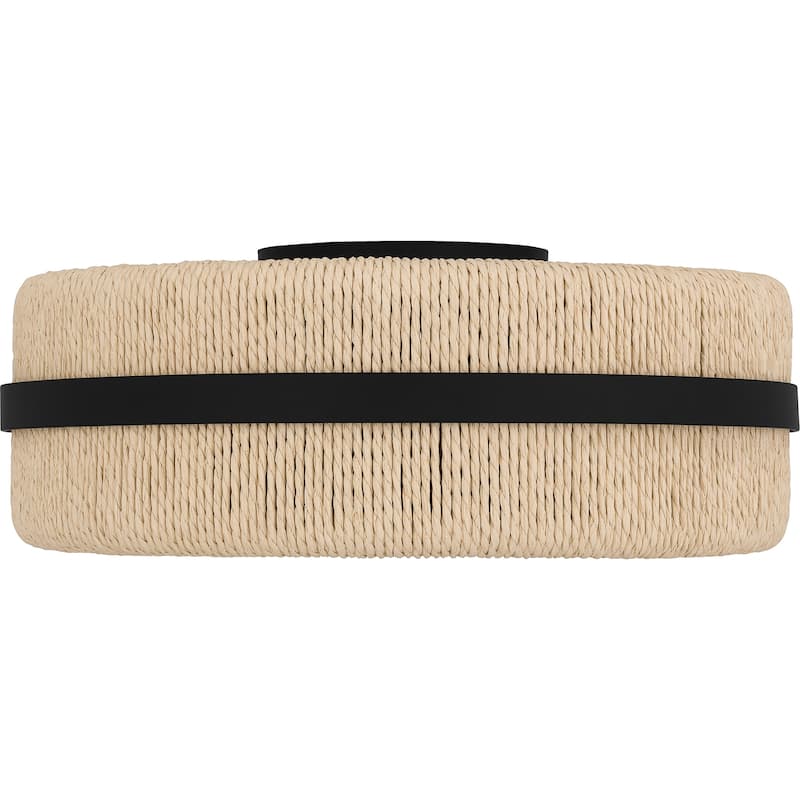 Maeve 2-Light Matte Black Flush Mount