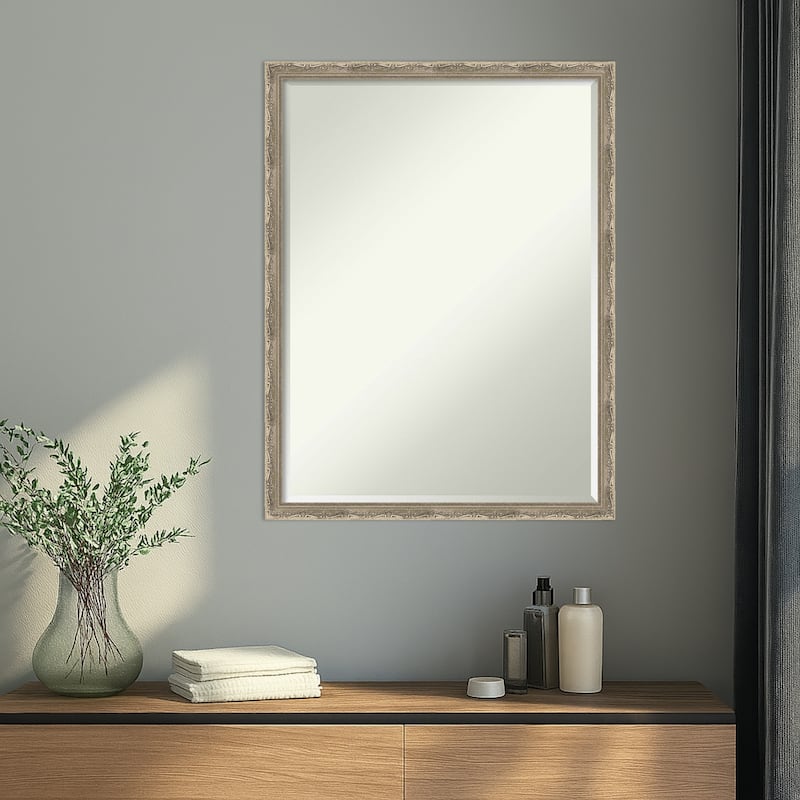 Mila Half-Inch-Bevel Wood Framed Wall Mirror