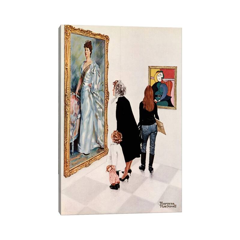iCanvas "Picasso vs. Sargent" by Norman Rockwell Canvas Print