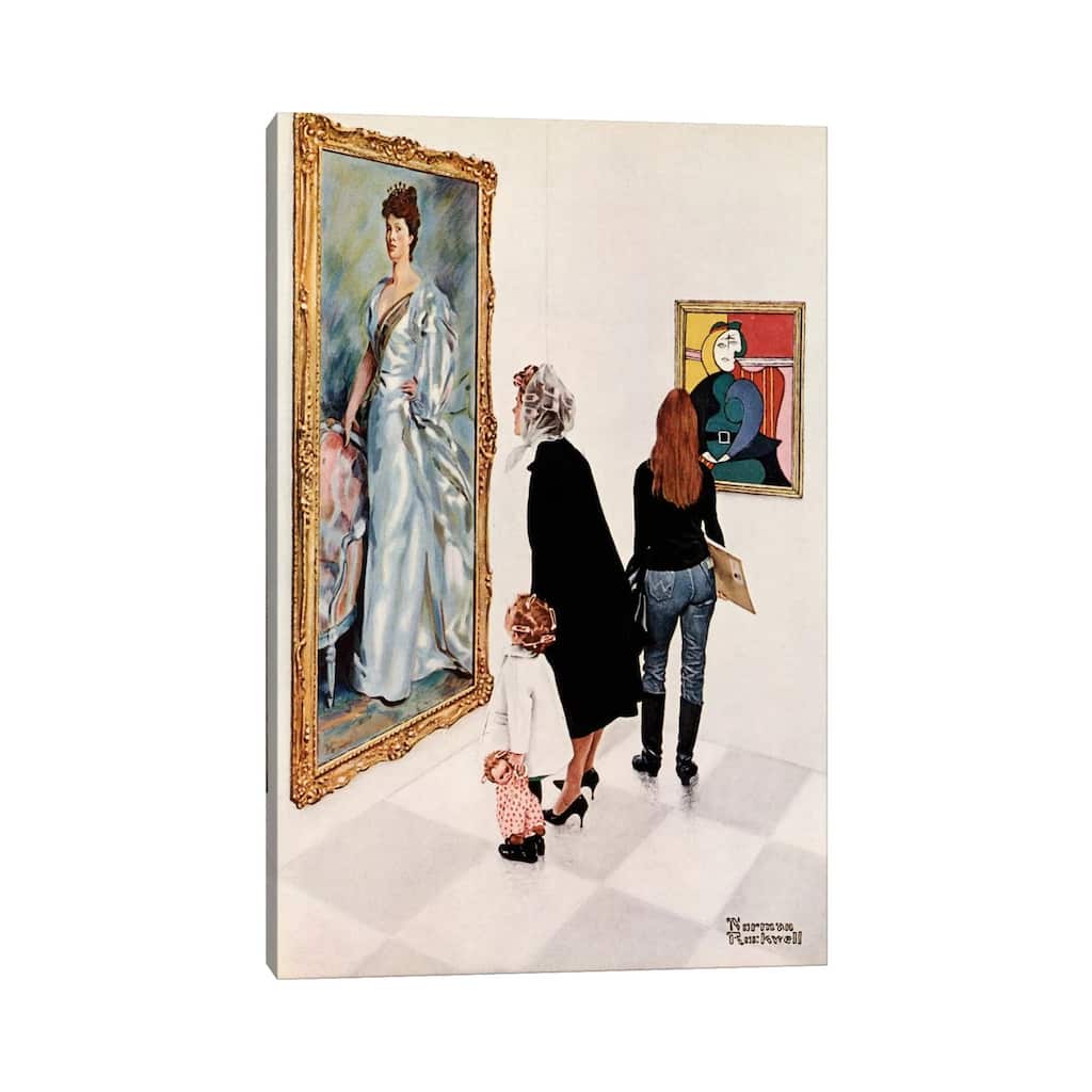 iCanvas "Picasso vs. Sargent" by Norman Rockwell Canvas Print