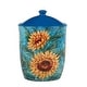 preview thumbnail 3 of 4, Certified International Golden Sunflowers Set of 3 Canisters