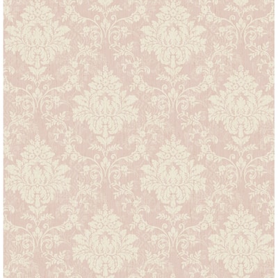 Seabrook Designs Gilroy Antique Damask Unpasted Wallpaper