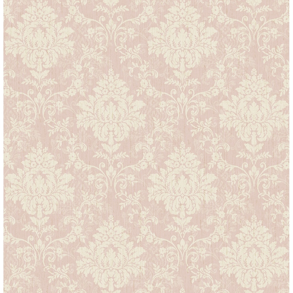 Seabrook Designs Gilroy Antique Damask Unpasted Wallpaper