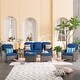 preview thumbnail 11 of 39, OVIOS 6-piece Rattan Wicker Patio Furniture Set Swivel Rocking Chair Set