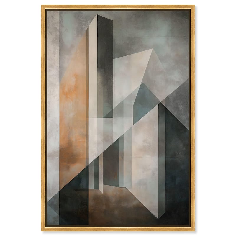 Spatial Geometry Canvas by Art Remedy - 10" x 15" - Gold