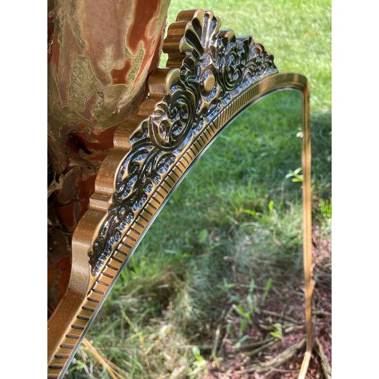 French Style Large Gold Mirror, Wood Frame Mirror