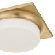 preview thumbnail 5 of 10, 13-in Antique Brass LED Flush Mount