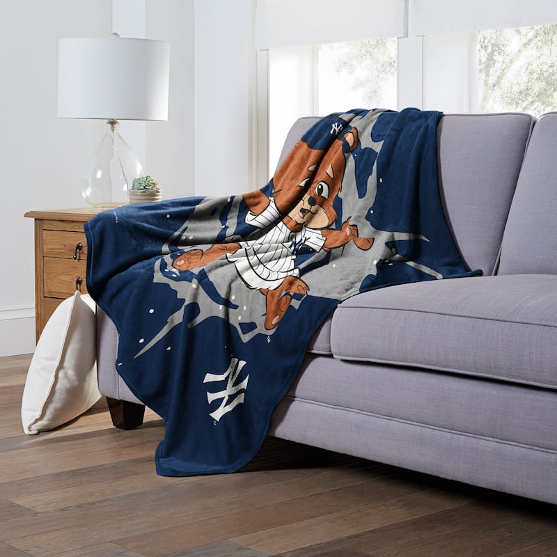 MLB Mascots New York Yankees Silk Touch Throw Blanket