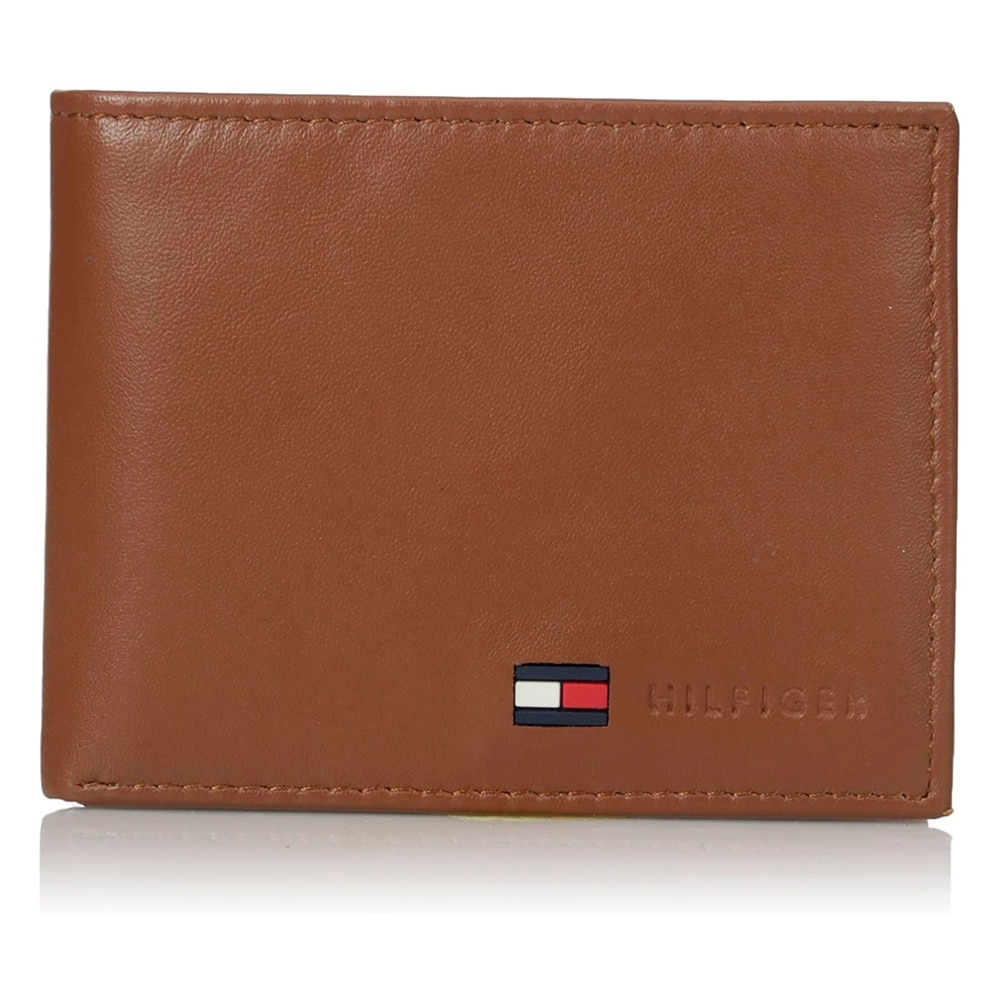 Tommy Hilfiger Men's 31TL22X060 Genuine Leather Credit Card Passcase Wallet - OS