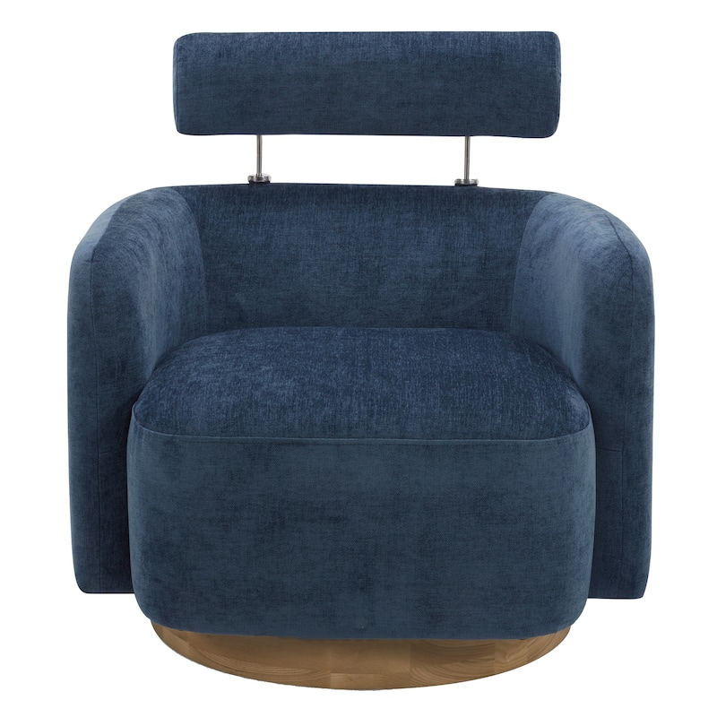 Spruce & Spring Ray Modern Swivel Accent Barrel Chairs