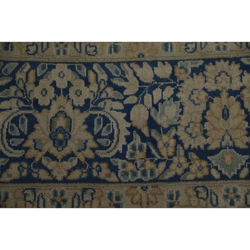 Hand Knotted Oriental 100% Wool Carpet Traditional All-Over Oranges & Rust Kerman Area Rug - 12' 7'' X 9' 6''