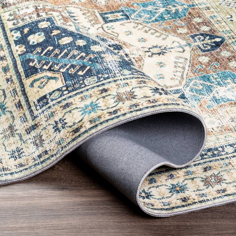 Livabliss Karana Vintage Medallion Printed Area Rug
