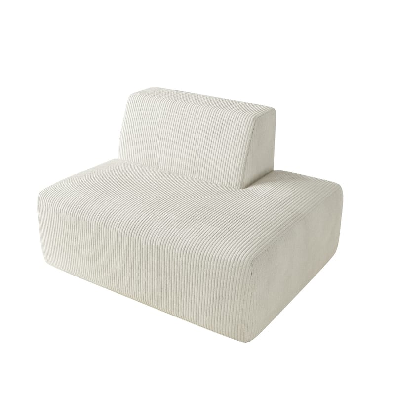 Modern Chaise Lounge Indoor Corduroy Sofa