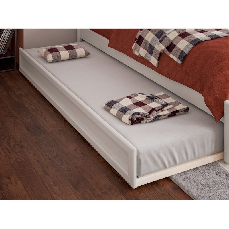 Barcelona Panel Platform Bed with Twin Trundle