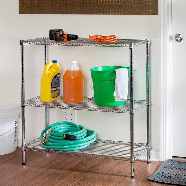HoneyCanDo 3Tier HeavyDuty Adjustable Shelving Unit On Sale Bed Bath & Beyond 36304900