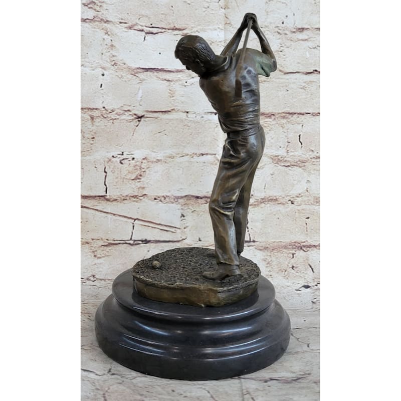Ben Hogan Male Golfer Sports Memorabilia Golf Club Art Pga Bronze Marble Statue