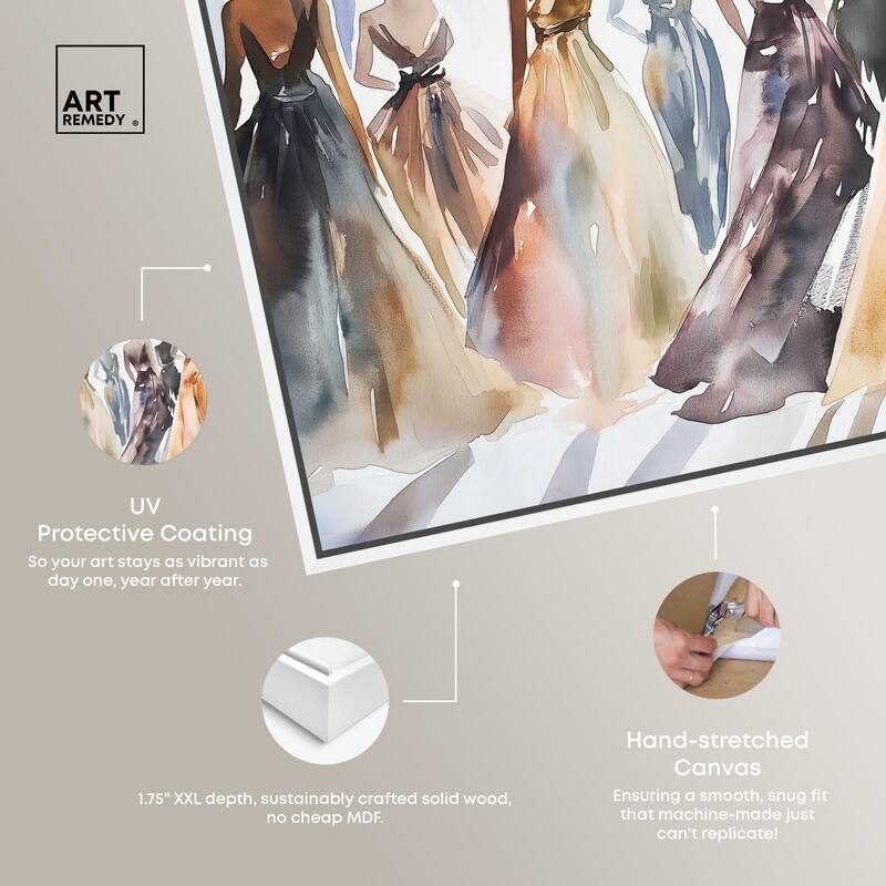 Model Lineup Canvas by Art Remedy