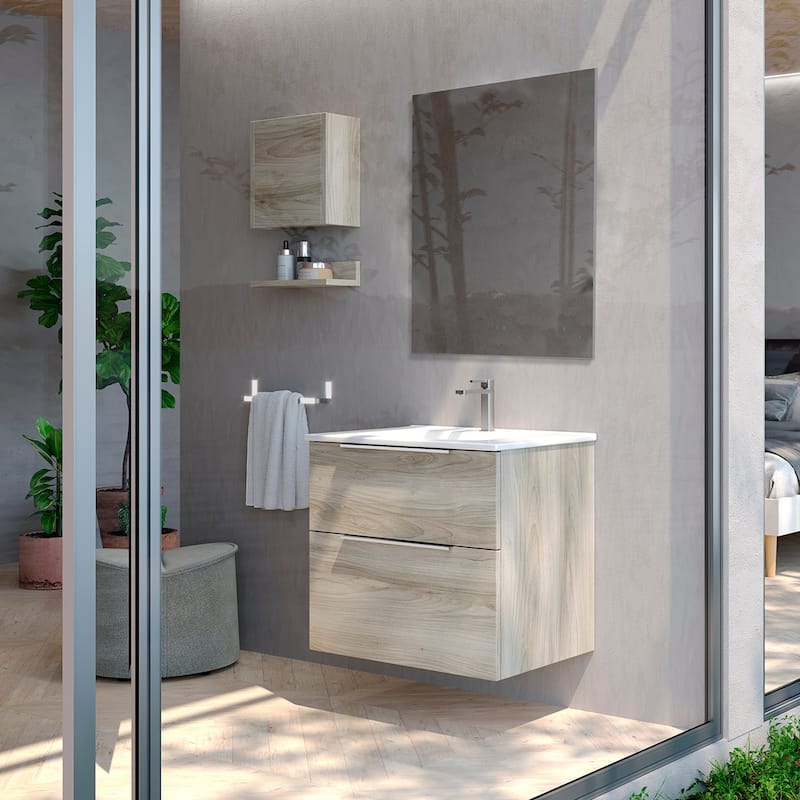 WS Bath Collections Dalia C70.000 Dalia 28" Single Wall Mounted Vanity