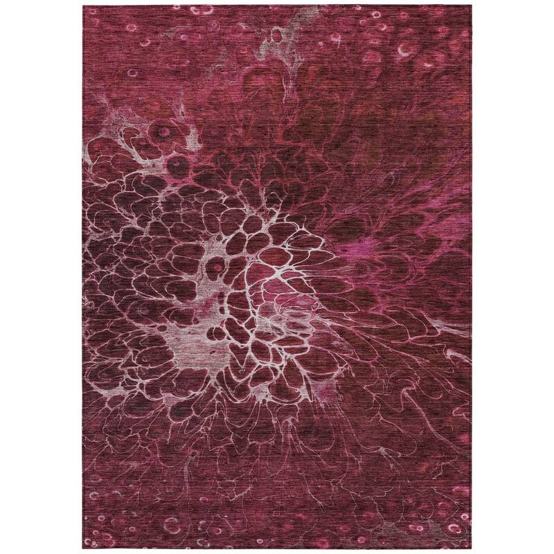 HomeRoots Abstract Transitional Rectangle Outdoor Rug